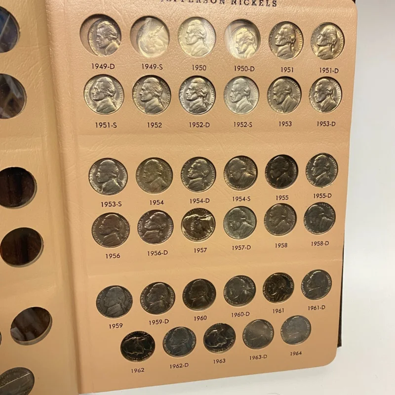 Dansco Album 7113 Jefferson Nickels 1938-1976 Coin Collectors, 158 coins
