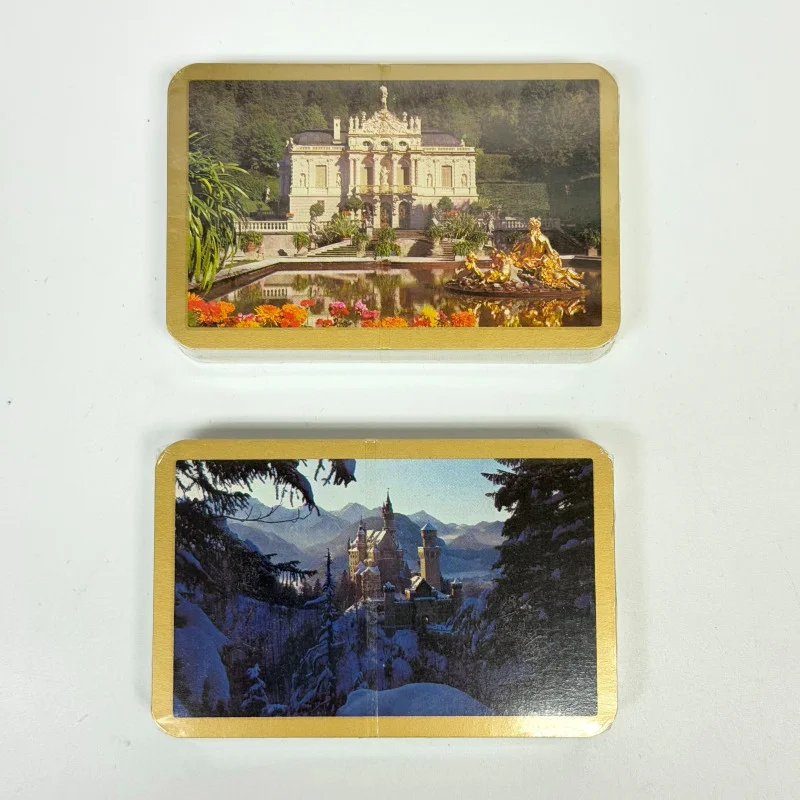1980s Altenburg-Stralsunder 2 Deck Photo Back Playing Cards Bavarian Castles