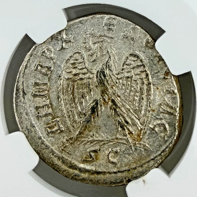 SYRIA, ANTIOCH Otacilia Severa (AD 244-49) Bl Tetradrachm, NGC XF