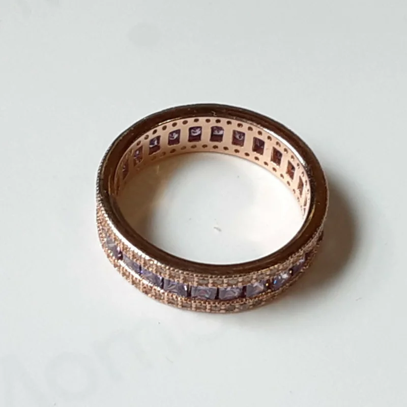 Shashi Lavashing Pink Rubies & Diamond Round Woman Ring Size 6 