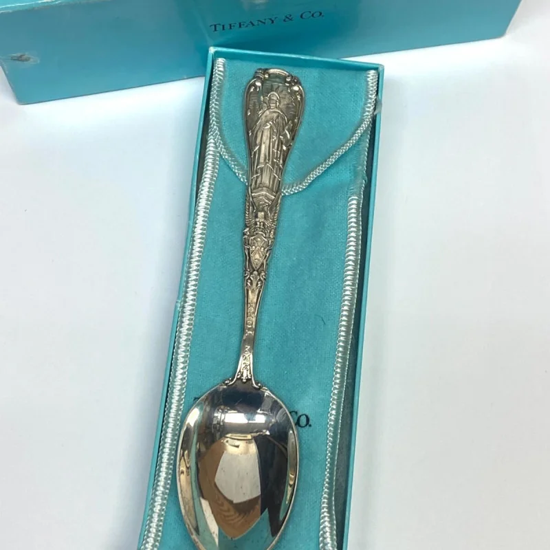 Souvenir Spoon "Statue of Liberty" New York City by Tiffany & Co - Sterling, 6"