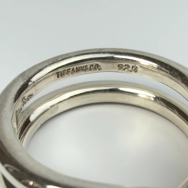 Vintage Tiffany & Co. Paloma Picasso Le Circle Crossover Band Ring Size 10