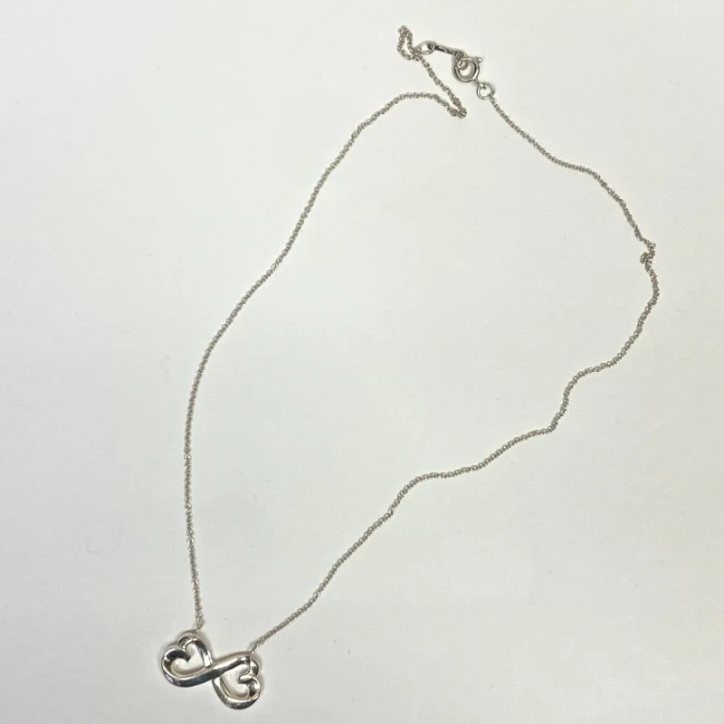Tiffany & Co. Paloma Picasso Sterling Silver Double Heart Pendant Necklace
