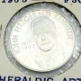 1963 JFK Heraldic Art Sterling Silver Medal  33mm UNC 5300 Mintage