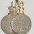 Unqiue 14K Call Home Words ON Two Ten Cents Coins  Head Pendent