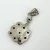 Vintage 925 Sterling Silver Natural Smoky Topaz Gemstones Pendant