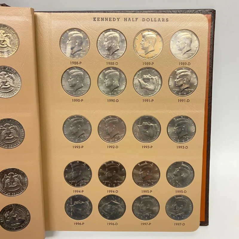 DANSCO ALBUM #7166 1964-2017 Kennedy Half Dollars Set of 88 Coins (1964-2011)