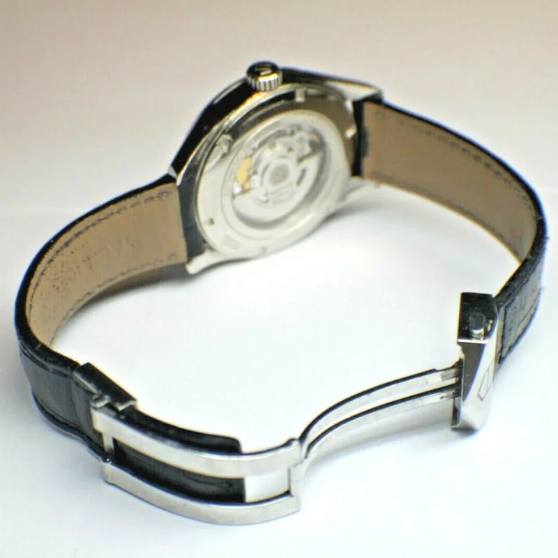 Tag Heuer Carrera Calibre 5 Day-Date Automatic Black Dial Leather 