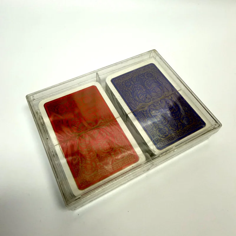 1980s Altenburg-Stralsunder 2 Deck Playing Cards West Germany with Gold Pattern