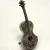 Rare Antique Sterling Silver Miniature Scroll Guitar Pill Box Dove Doll House