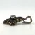 Vintage Thai Sterling Silver Black Onyx Marcasite & Achroite Tourmaline Pendant 