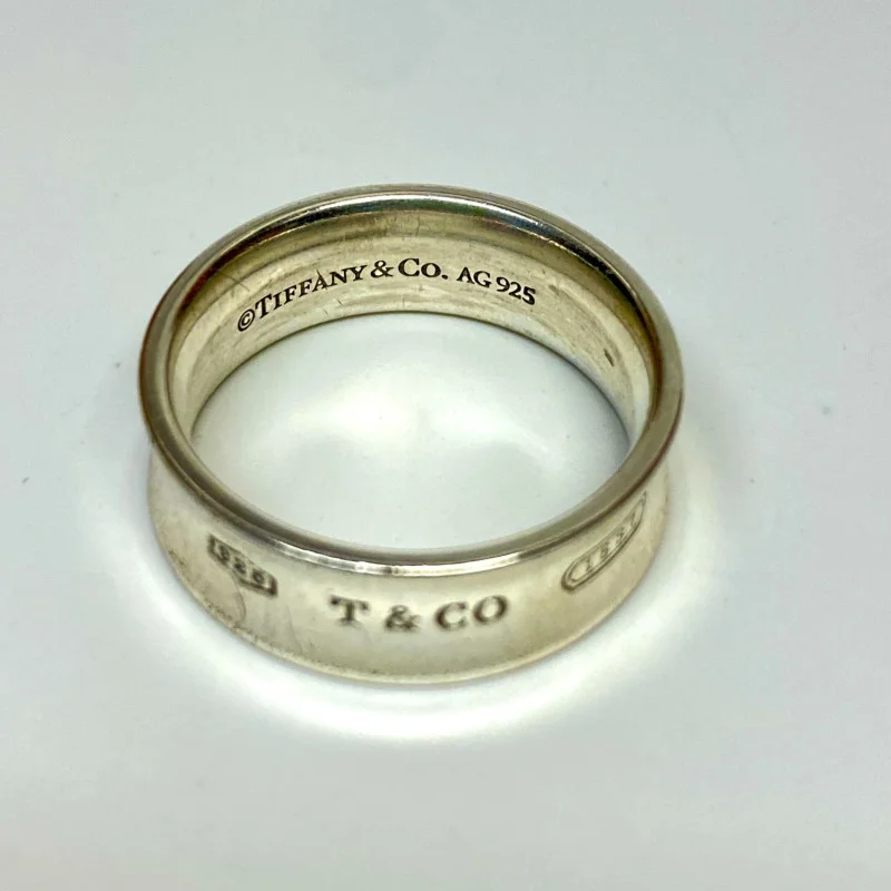 Tiffany & Co. 1837 Wide Ring in Sterling Silver Concave Band - Size 7.5