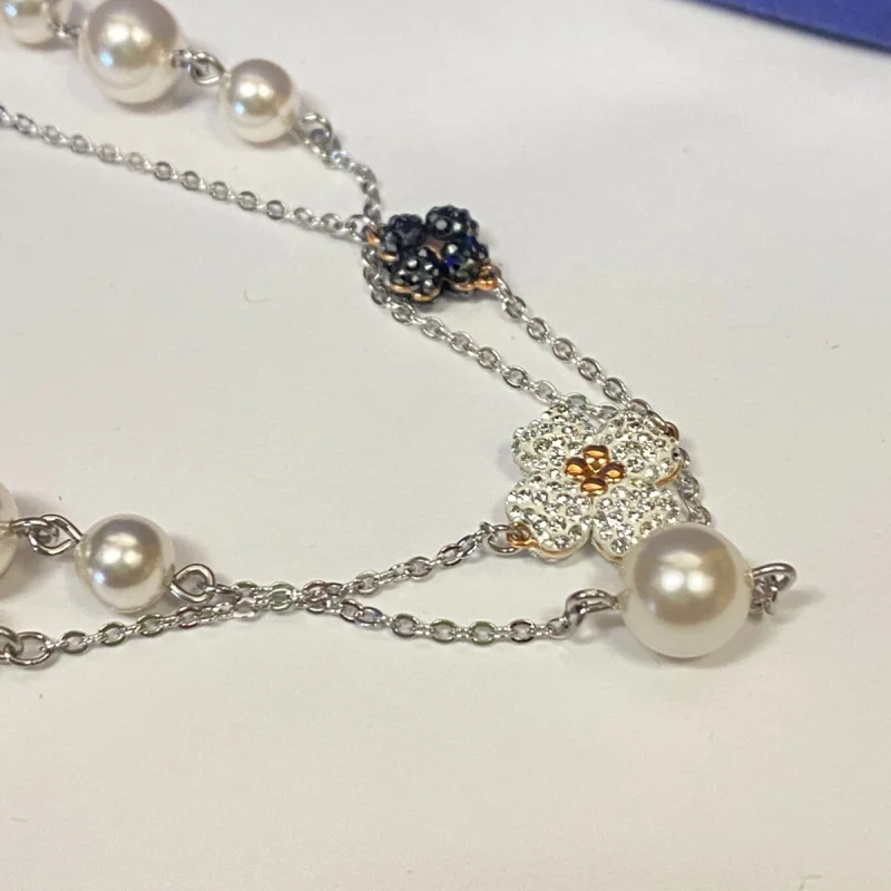Swarovski Crystal long Necklace 42in Long
