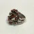 Vintage Designed Coral Stones & Diamond  Sterling Silver 925   Woman Ring Size 7