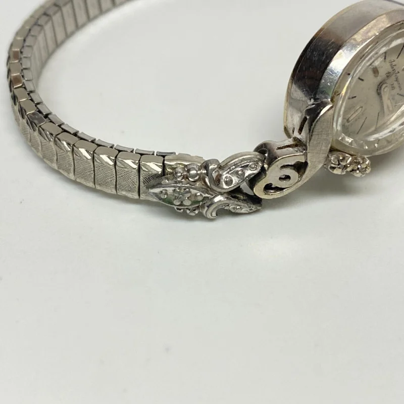 Vintage Jules Jurgensen Ladies 14K White Gold And Diamonds