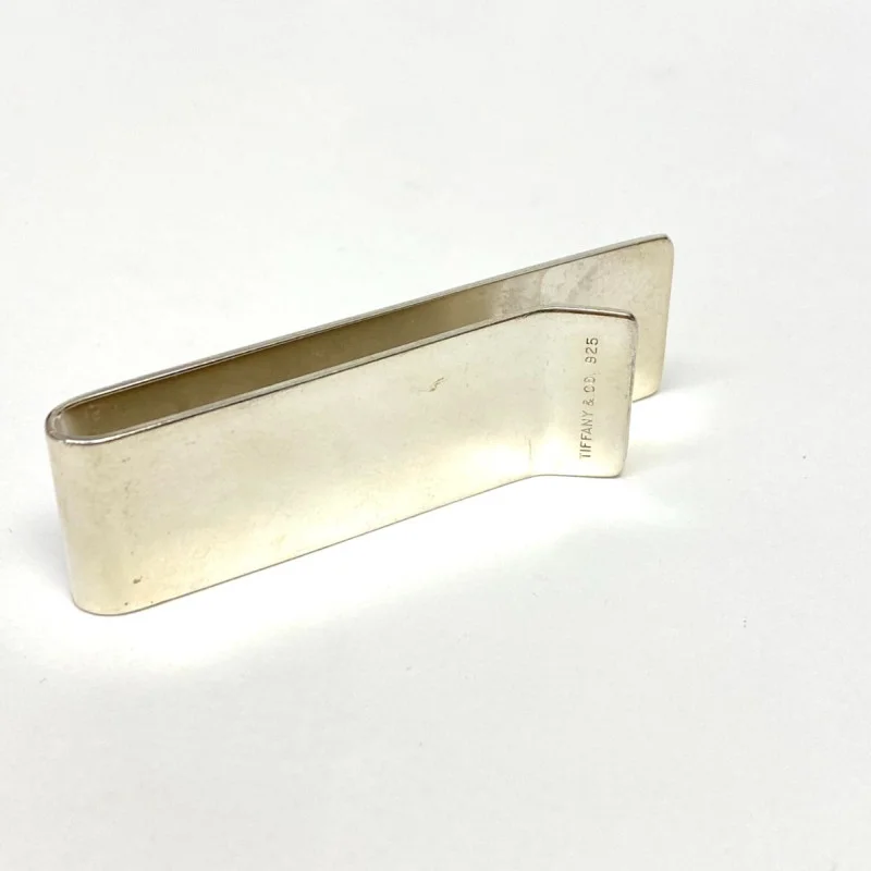 Tiffany & Co.  Money Clip Sterling Silver 925, With initials M.C.