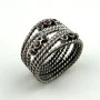 Pandora Sterling Silver Pink Rhodolite Gemstone Hidden Romance Wrap Ring Sz. 6.5