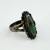 Navajo 925 Sterling Silver Vintage Green Turquoise Ring - Size 6.5