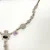 NICKY BUTLER STERLING UNUSUAL FESTOON DRAPE MOONSTONE, GARNET 17 NECKLACE