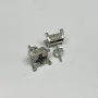Sterling Silver Cross Diamond &  Black Diamond Woman's Earrings