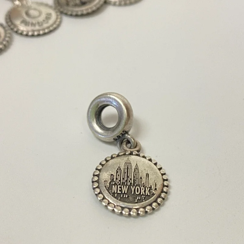 Pandora New York NY City USA America Silver Dangle Charm 791169 RARE