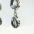 Sterling Silver Blue Topaz Triple Drop Dangle Earrings - 925
