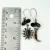 Handmade Sterling Silver Sun and Moon Face Earrings with Wire Spiral Details