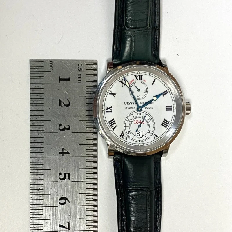Ulysse Nardin Marine Chronomaster Ref-263-22 Automatic 38mm White Dial B&P