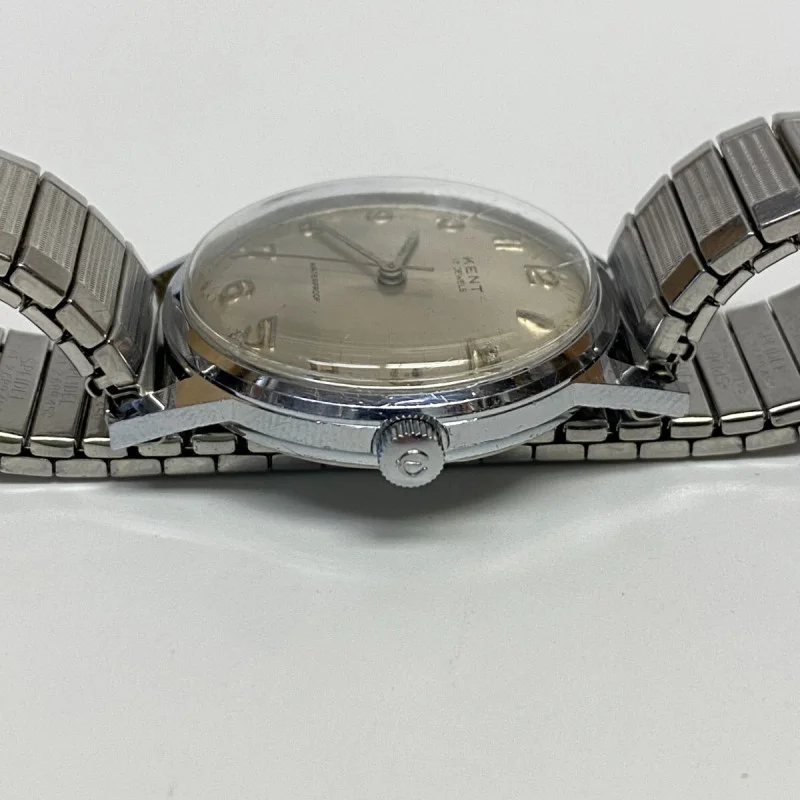 VINTAGE KENT 17JEWELS WATER PROOF SWISS WATCH 36mm