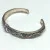 Lyric Sterling Silver 925 & 18k Gold Cuff Bracelet with Purple Stones, 6in 