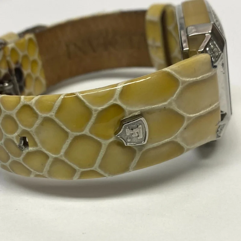 Woman Faconnable Diamond Mezza Luna Moonlight Watch Mother Of Pearl Dial Swiss