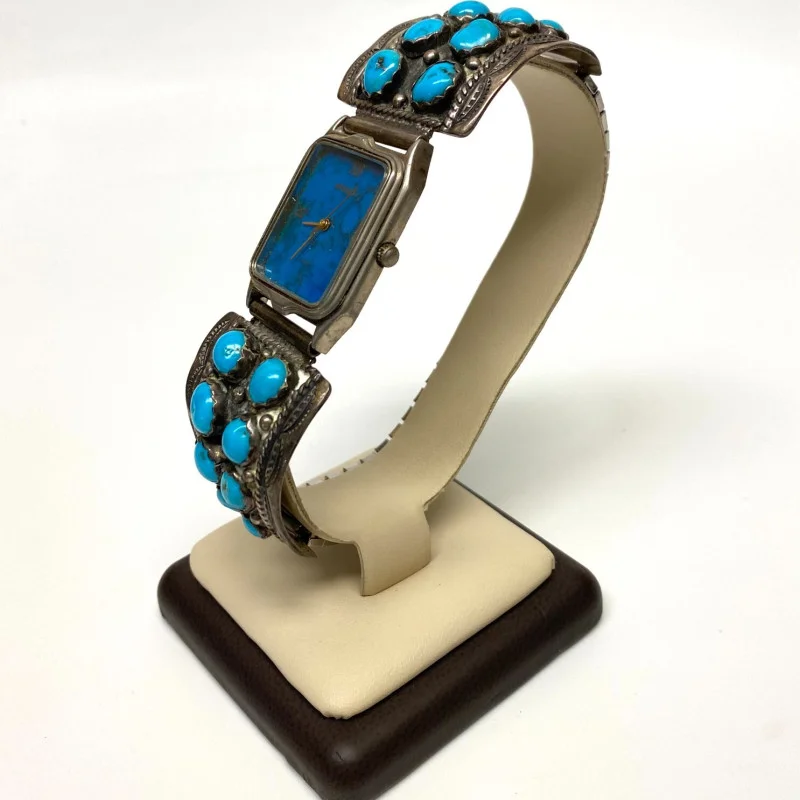 Sterling Silver and Turquoise Arenix Watch Japan Movement