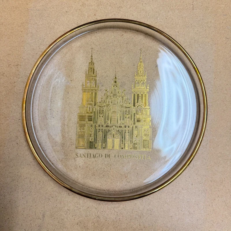 Vintage Orrefors Crystal Sweden Santiago De Compostela Limited Edition Plate