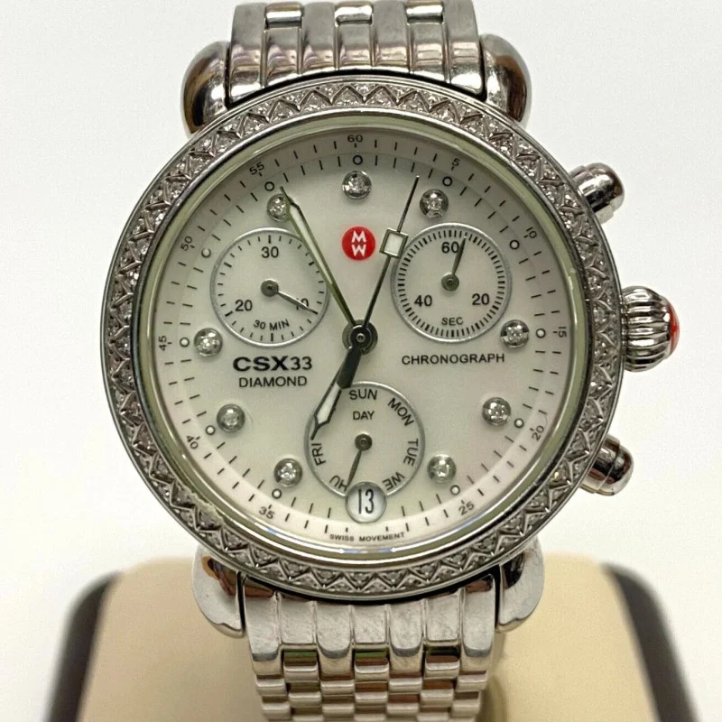 Michele CSX33 Diamond White Women's Watch - MW03S01A1046
