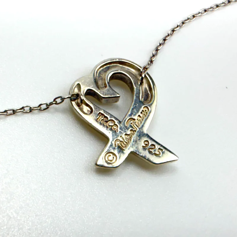 Tiffany & Co. Paloma Picasso Sterling Silver Loving Heart Pendant Necklace 20"