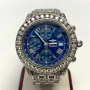 Breitling Crosswind Chronometer Stainless Steel 10.00 ct Diamond Watch