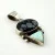 Vintage Handmade Sterling Silver 925 Fire Opal & Snowflake Obsidian Pendant