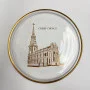 Vintage Orrefors Crystal Sweden Christ Church Limited Edition Plate w/ Box