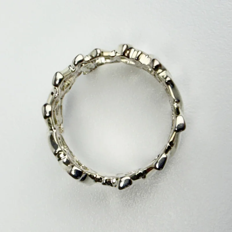 Tiffany & Co Paloma’s Graffiti Love And Kisses Ring Sterling Size 6