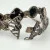 Sterling Silver Vintage Judith Jack Real Marcasite and Black Onyx Bracelet 7.5"