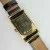 Hamilton Limited Edition No. 1791 Gold Rectangular Tank Watch Black Dial Swiss