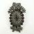 Vintage 925 Sterling Silver Marcasite & Garnet Convertible Pendant Brooch