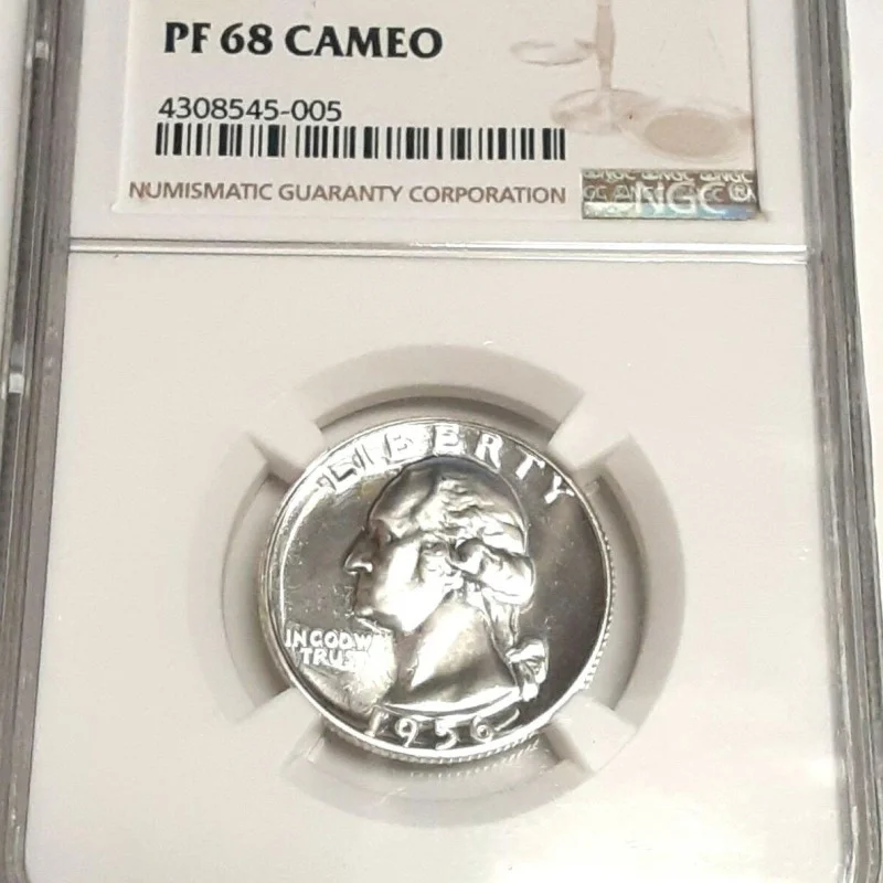 NGC 1956 George Washington 25c PF 68 CAMEO Mint Coin