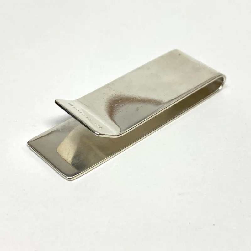 Tiffany & Co.  Money Clip Sterling Silver 925, With initials M.C.