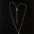 Silver 925 and White Sapphire, Celestial Protector Eye Chain Pendant 18 inches