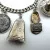Vintage Sterling Silver Castelan Mexico Charm Link Southwestern Bracelet, 7”