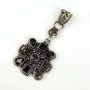 Vintage 925 Sterling Silver Natural Smoky Topaz Gemstones Pendant