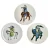 Legend of Lao Tse 3 Plates Limited Edition Series 276/300 Limoges France w/ Box
