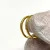 Yellow Gold Plated Double Band Cubic Zirconia .925 Silver Ring Sizes 8
