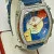 Unisex Diamond Jacob & Co Blue Leather Band Five Time Zone Quasar.